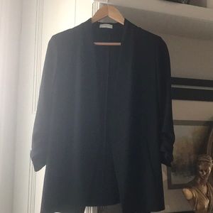 Black Babaton open front blazer. Wardrobe staple!